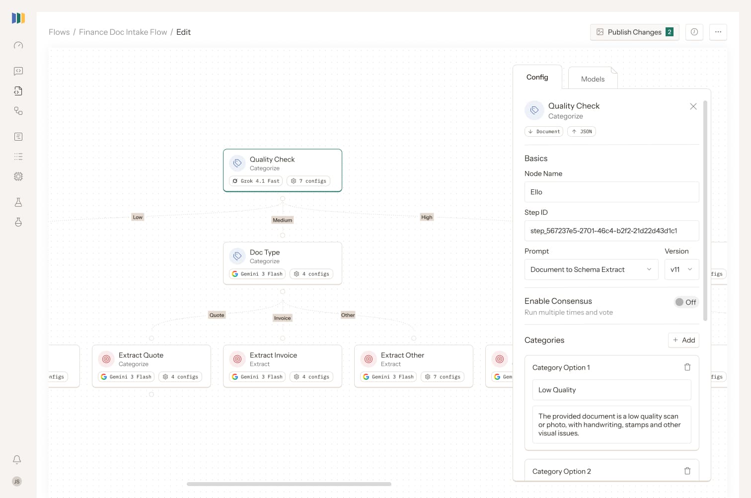 Doclo Cloud Flow Builder